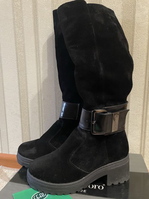 Шкіряне та замшеве зимове взуття 39р