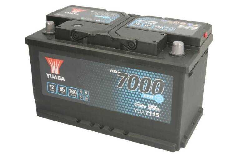 Akumulator  Yuasa YBX7019 12 V 100 Ah 850A START&STOP EFB