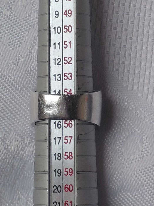 Pierścionek obrączka cyrkonie srebro 925