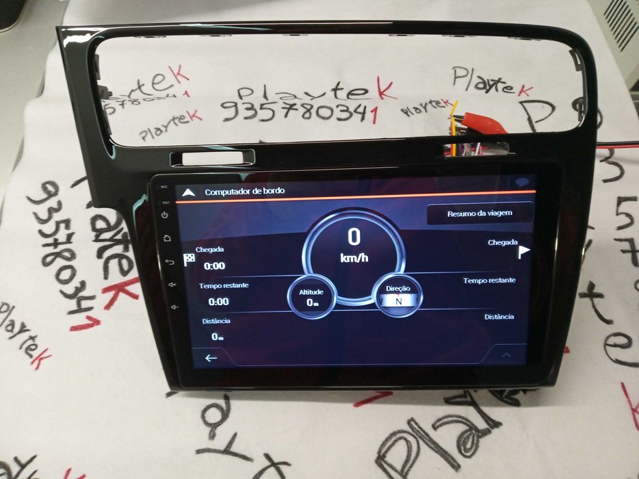 Rádio GOLF 7 - Android 13 – 2 DIN GPS WIFI - Novo Garantia PRETO