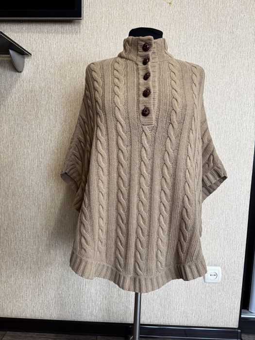 пончо, накидка Massimo Dutti з вовняної ангори та кашеміру.