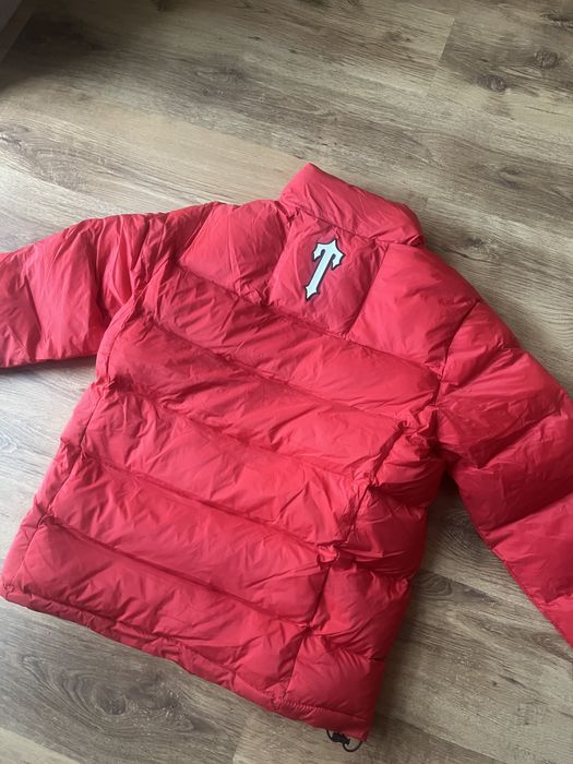 Czerwona kurtka trapstar drill drip winter zimowa