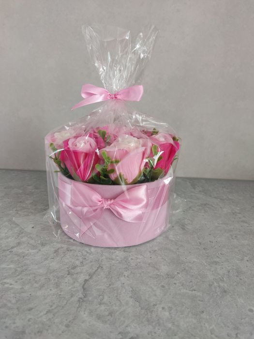 Flower Box z róż mydlanych – nowy