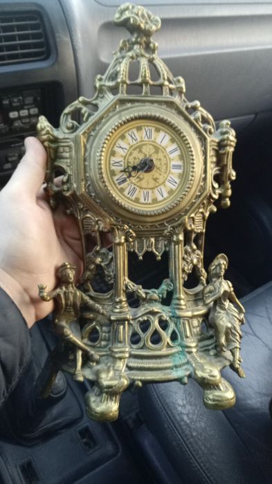 Mosiężny zegar krakowiak i inne