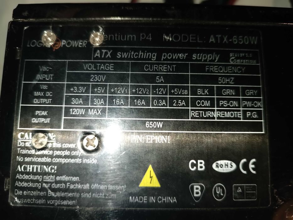 Блок живлення Logic Power ATX-650W