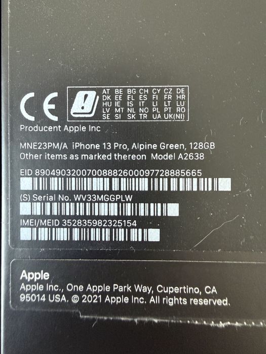 iPhone 13 Pro 128 GB Alpine Green