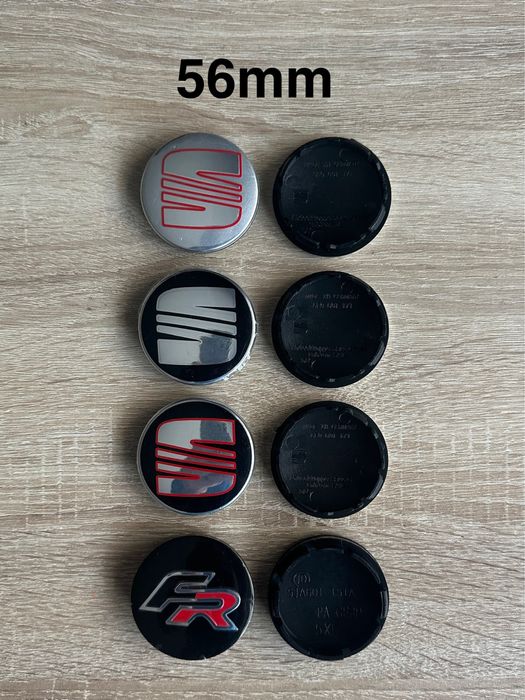 Conjunto 4 Centros Jantes Seat 56mm 60mm 63mm 65mm 68mm