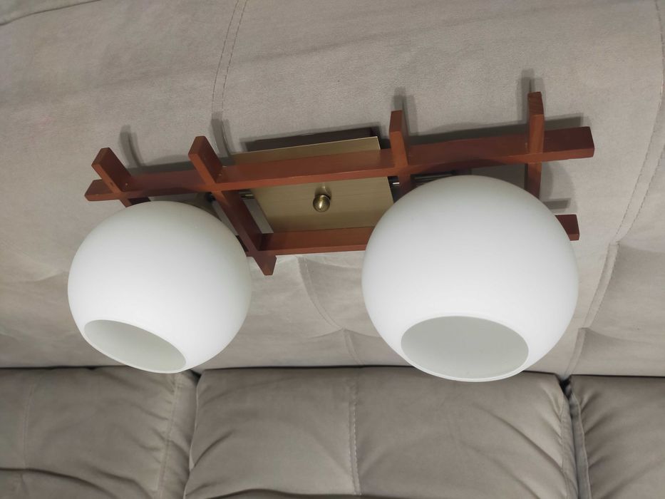 Комплект-люстра та два бра Чехія (великі лампочки) для квартири, офісу