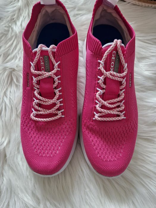 Półbuty adidasy sneakersy Geox Respira D15NUA Fuchsia r 40