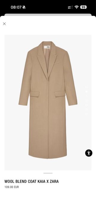 Пальто шерстяне Zara