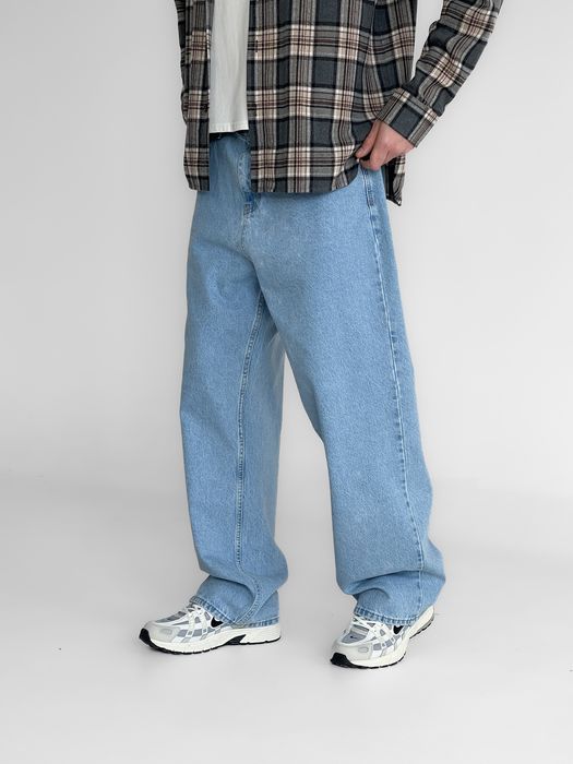 Джинси чоловічі широкі baggy jeans, штани баггі | Джинсы багги мужские широкие Джынсы беги в стиле 90 х реп ск8 Штаны rap pants sk8 y2k | Розмір S