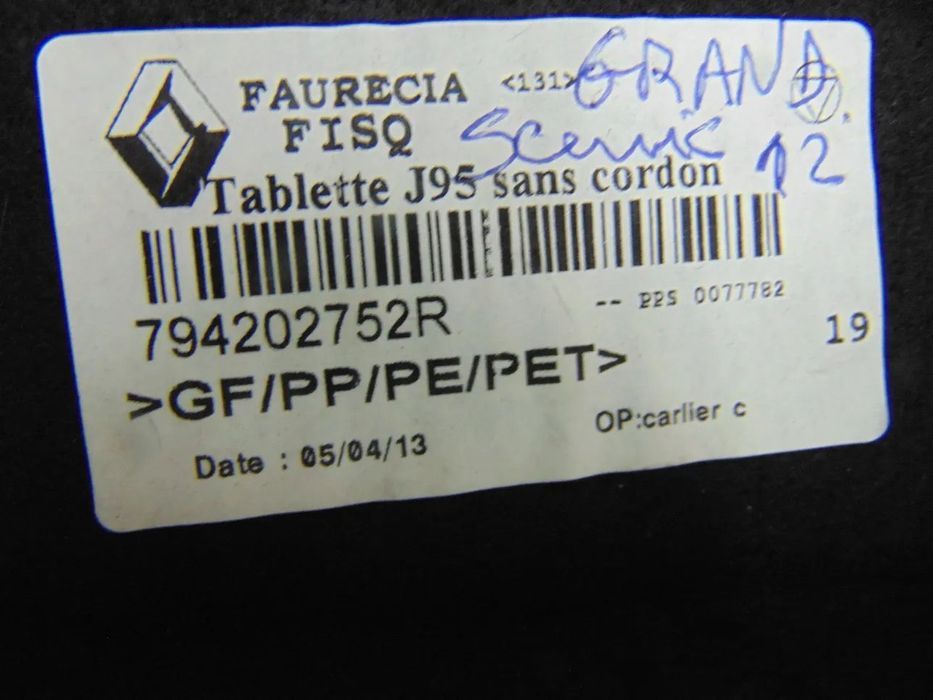 Renault Grand scenic iii chapeleira