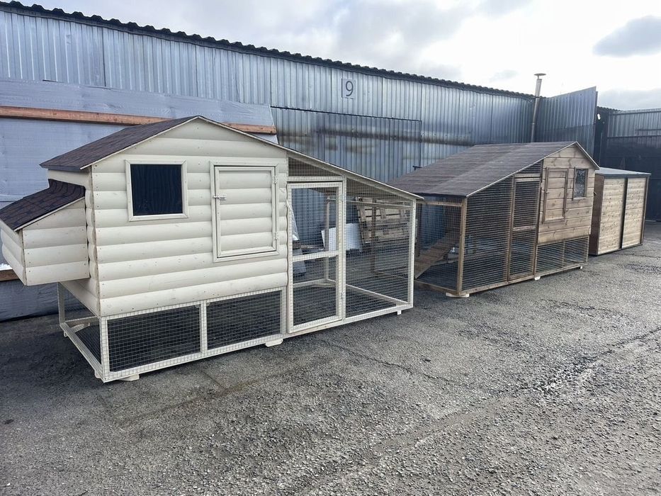 Курятник утеплённый с выгулом + опции 3.00/1.50