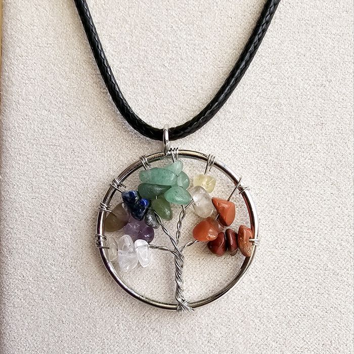 Colares Árvore da Vida c/ Pedras dos Chakras