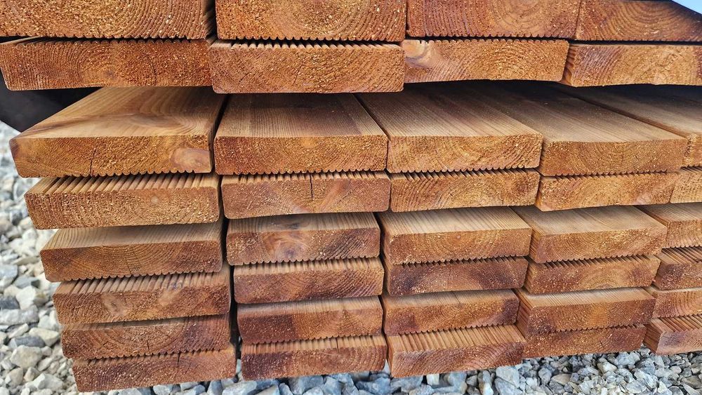 Deska Tarasowa 28x120 mm Sosna Impregnowana Ciśnieniowo