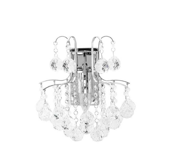 Lampa ścienna kryształowa