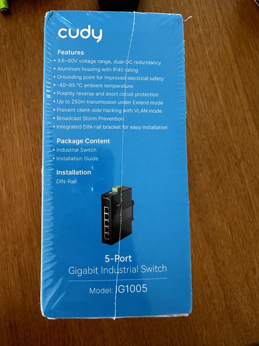 Cudy Switch industrial 5 Portas