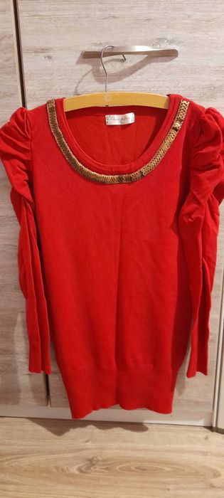 Bluzka sweterek czerwona