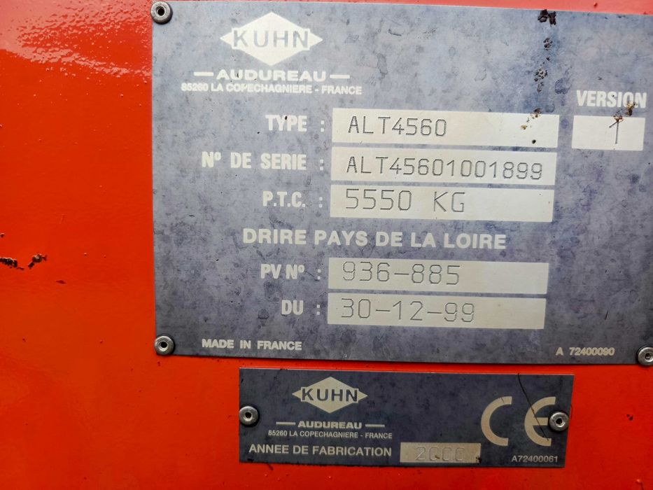 Scielarka kuhn altor 4560 sprowadzona