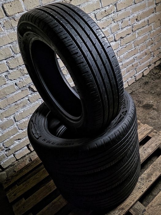 Як нові 195/55r16 Continental | 7mm | 2024 | Перевірені, ідеальний стан, приїхали з Німеччини на дисках, без нюансів | Преміум шини | Комплект / 4шт