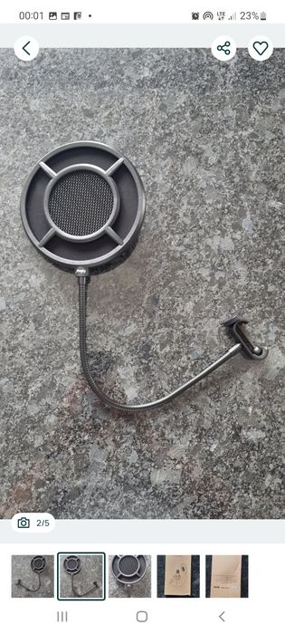 Filtr studyjny do mikrofonu Pop