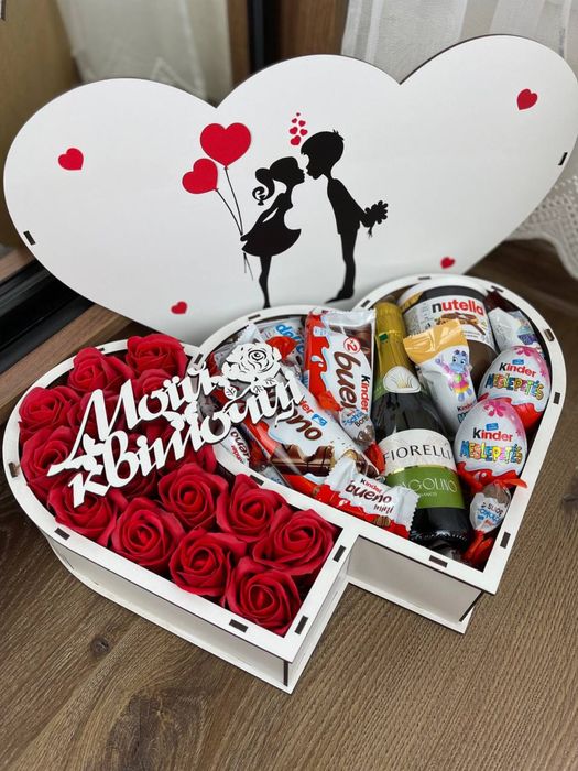 НАЙКРАЩА ЦІНА! Подарунковий бокс з цукерками/ подарунок для дівчини