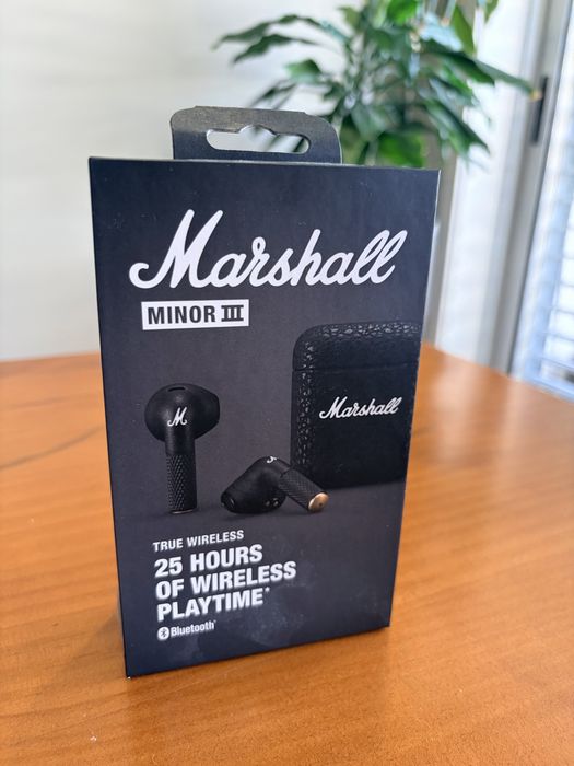 Marshall Auriculares Bluetooth Minor III Black