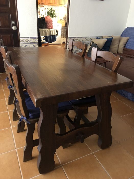 Mesa de jantar rustica