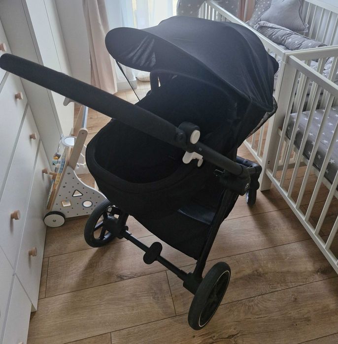 Wózek cybex eos basic 2w1, moon black, czarny