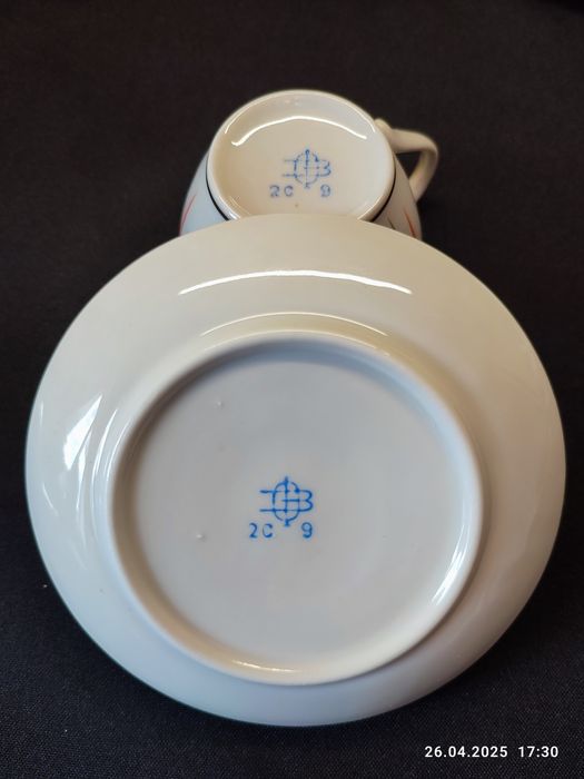 Кофейный сервиз Полонное, чайный сервиз "Июльский" ПФЗ. СССР винтаж.