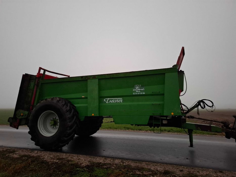 Rozrzutnik obornika Coutand Twister 12t, Jeantil, Rolland, Leboulch