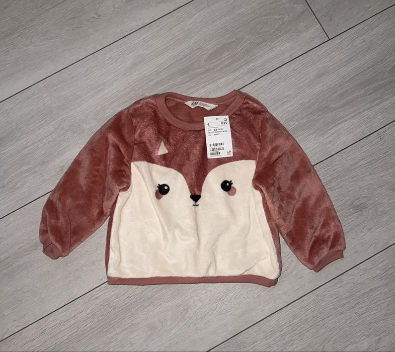 Поюшовий світшот кофта H&M p. 92 на 1,5-2 роки
