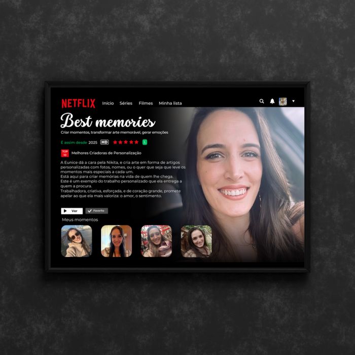 Quadros personalizados inspirado Netflix