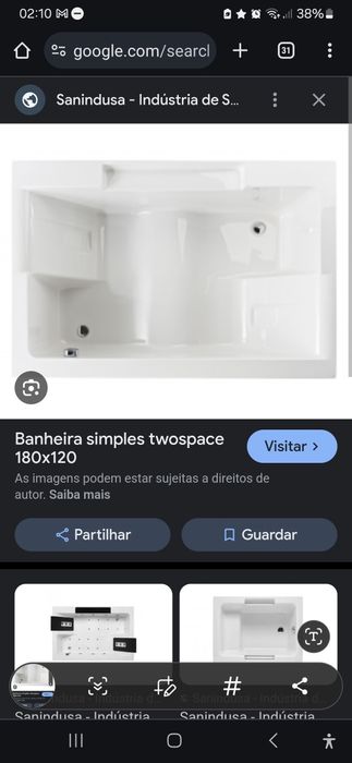 Banheira Simples TwoSpace 180x120 Sanindusa