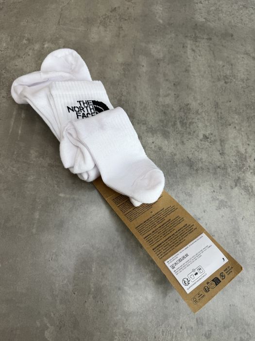 The north face multi sport cush quarter socks white шкарпетки