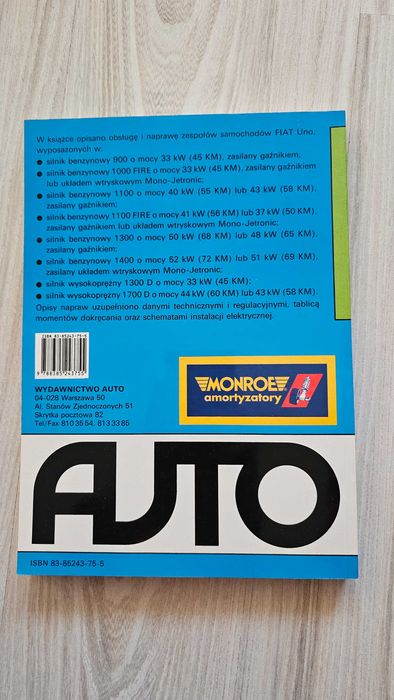 Fiat Uno - obsługa i naprawa.