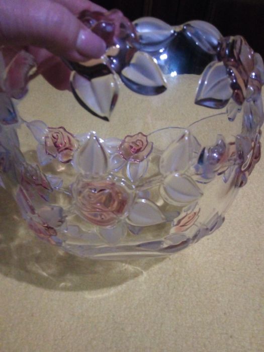 Большая салатница хрустальная Германия