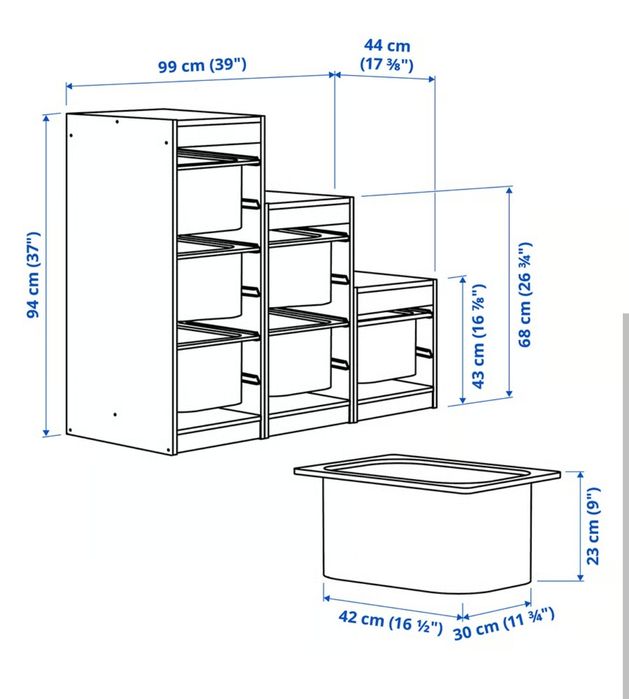 Sistema de prateleiras Trofast IKEA