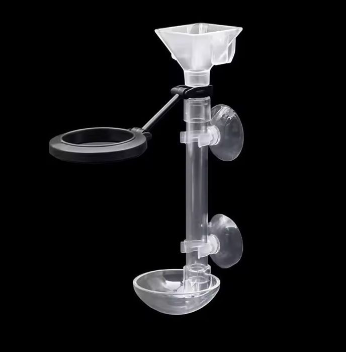 Akrylowy podajnik do akwarium krewetkarium ryby krewetki.