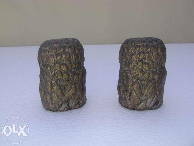 Peças de Decoração - par de mochos - antiguidades