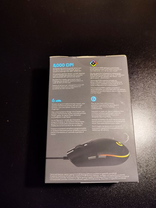 Mysz Logitech G203 Lightsync - gamingowa RGB