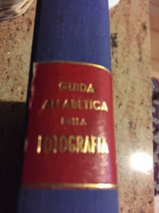 Guia Alfabético para Fotografia. Livro antigo. ITALIANO