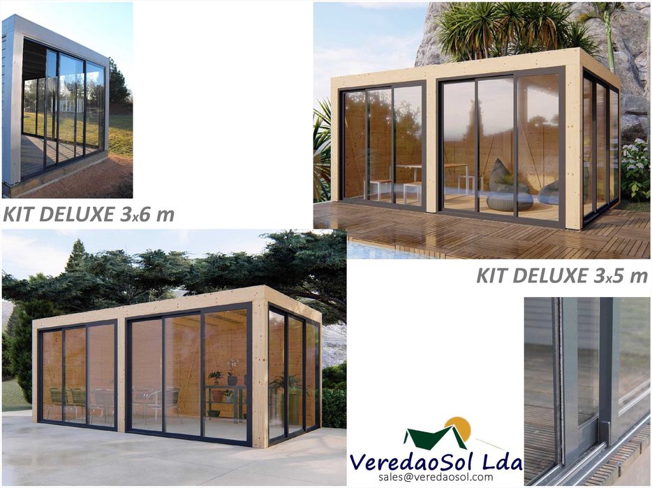 Casa madeira DELUXE como casa de jardim ou anexo à sua casa