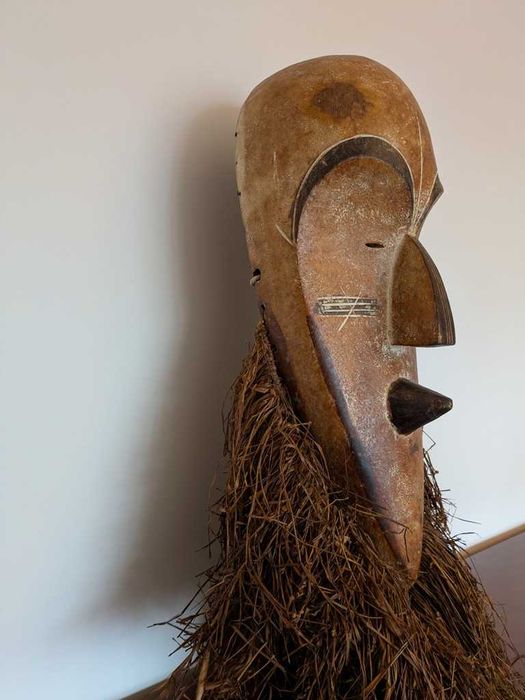 grande máscara tribal Africana - NGIL FANG - Gabão