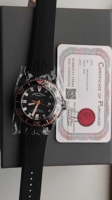 -70%Акція!Новий годинник Armand Nicolet A481AQS-NS-GG2710N Swiss Made