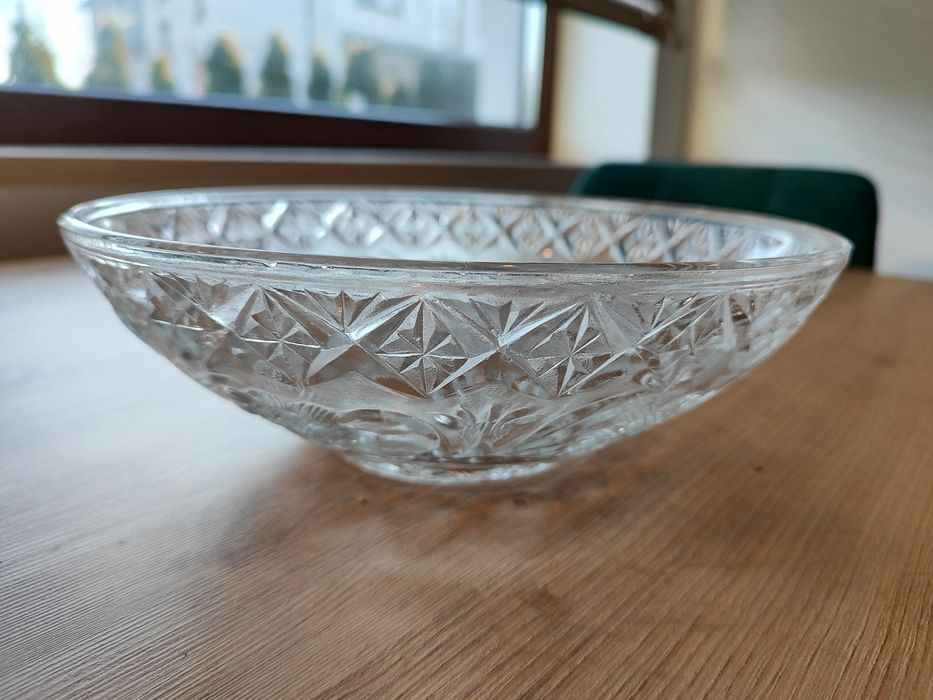 Piękna misa ,salaterka Kryształ PRL