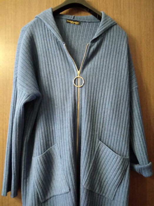 Swetr dlugi rozpinalny