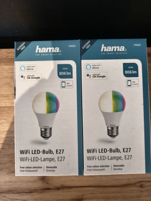 Inteligentna żarówka LED HAMA 176581 E27 10W WiFi