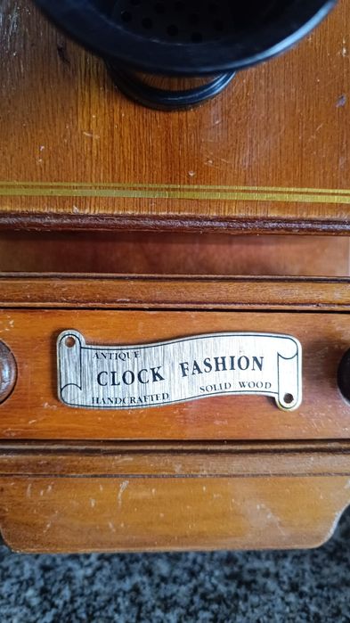 Relógio/Guarda-Chaves de Decoração Estilo Telefone Antigo (Design 1929