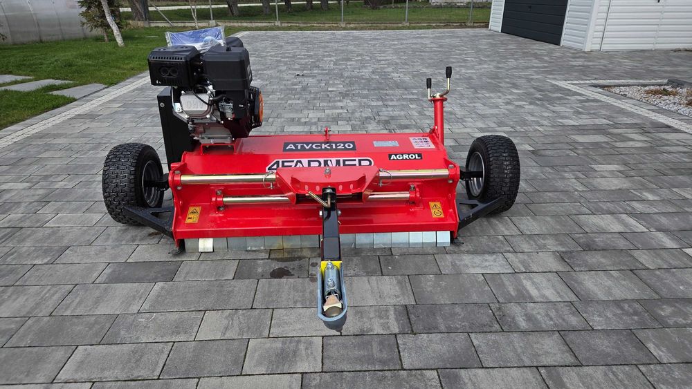 Profesjonalna kosiarka bijakowa 120 cm do ATV / quada | 4Farmer | 16 KM Otwierana klapa / Nowa z gwarancją Wysyłka